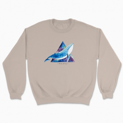Unisex sweatshirt "The Whale . Keep going"