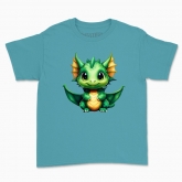 Children's t-shirt "The green sweet dragon"