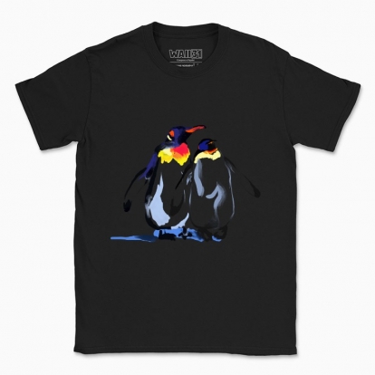 Men's t-shirt "Emperor penguins in love"