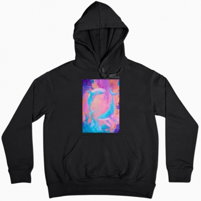 Women hoodie "The song of the whales"