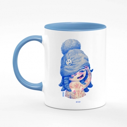Printed mug "Peek-a-boo"