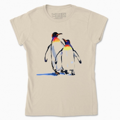 Women's t-shirt "Penguins in love"