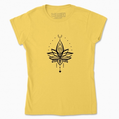 Women's t-shirt "Lotus,tatoo,line art,print"