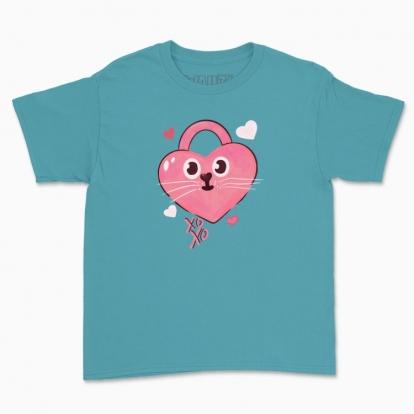 Children's t-shirt "lock Heart love"
