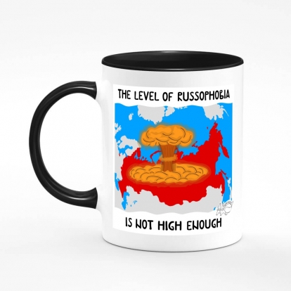 Printed mug "Russophobia"