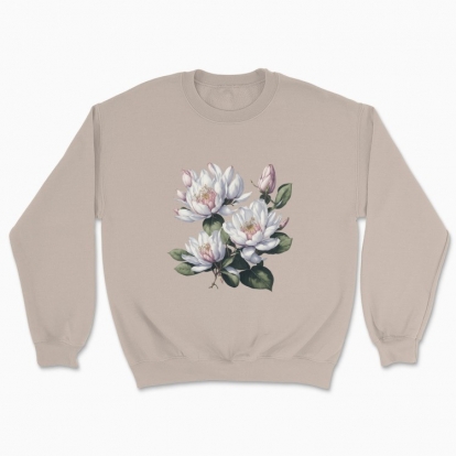 Unisex sweatshirt "Flowers / Gentle Magnolia / Magnolia flowers"