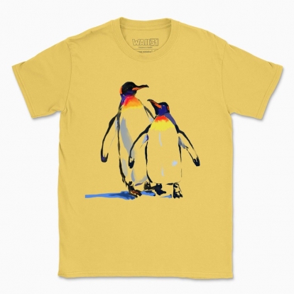 Men's t-shirt "Penguins in love"