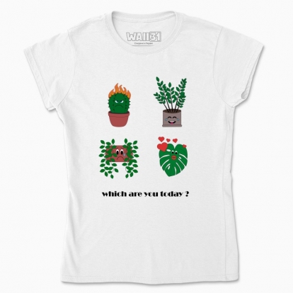 Women's t-shirt "Emotional plants"