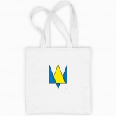 Eco bag "Trident minimalism (yellow-blue)"