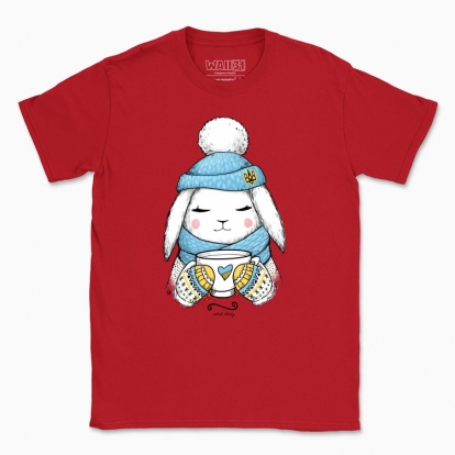 Men's t-shirt "Cute Winter Bunny"