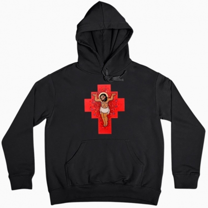 Women hoodie "Blooming cross"