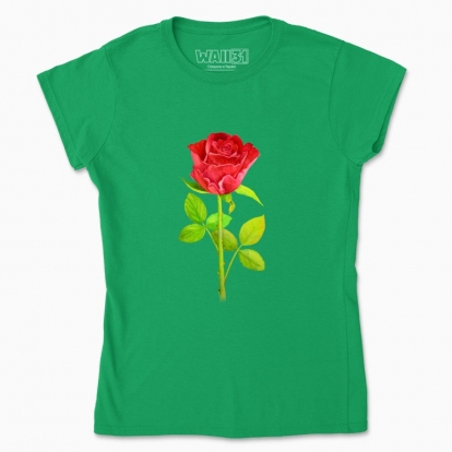 Women's t-shirt "Botany: rose"