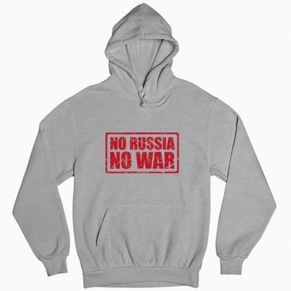 Чоловіча худі "No Russia - No War"