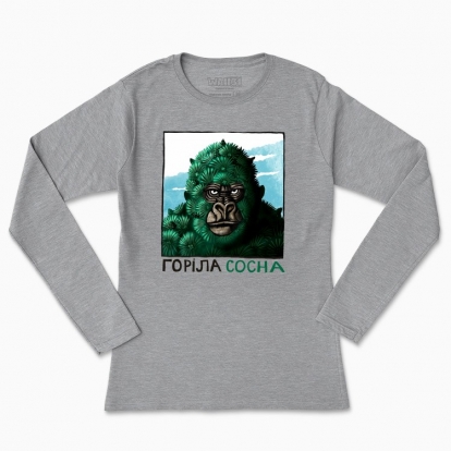 Women's long-sleeved t-shirt "Gorilla"