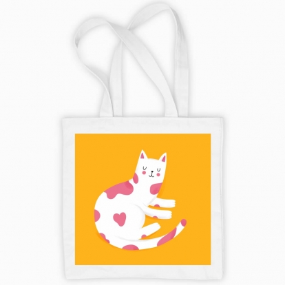 Eco bag "White cat"