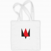 Eco bag "Trident minimalism (red and black)"