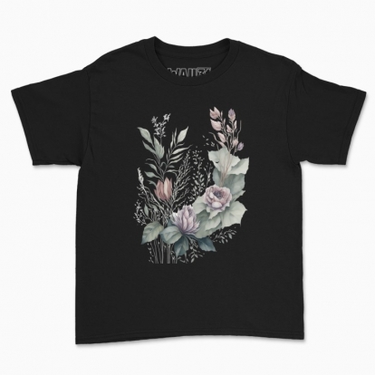 Children's t-shirt "A bouquet of watercolor flowers"