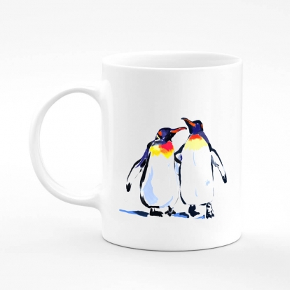 Printed mug "Penguins"
