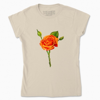 Women's t-shirt "My flower: rose"