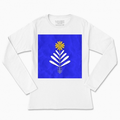 Women's long-sleeved t-shirt "Flower of freedom"