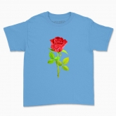 Children's t-shirt "Botany: rose"