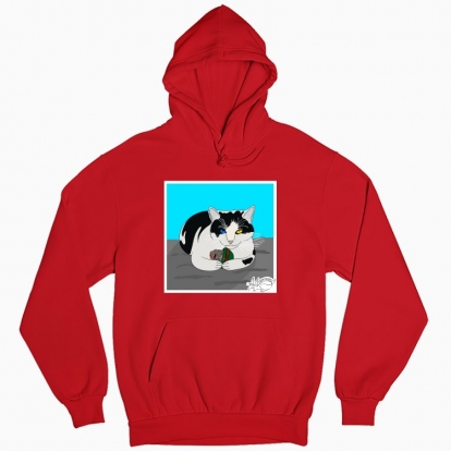 Man's hoodie "UA cat"