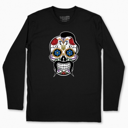 Men's long-sleeved t-shirt "Cossack with trident"
