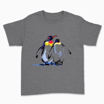 Дитяча футболка "Імператорські пінгвіни. Символ міцної сім'ї і кохання"