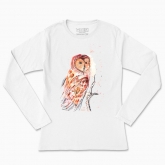 Women's long-sleeved t-shirt "Owl"