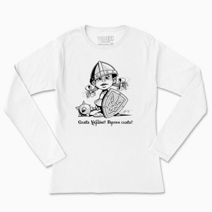 Women's long-sleeved t-shirt "Little defender. Girl"