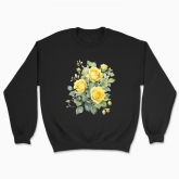 Unisex sweatshirt "A bouquet of yellow roses"