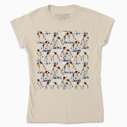 Women's t-shirt "Royal penguins. A symbol of family and love"