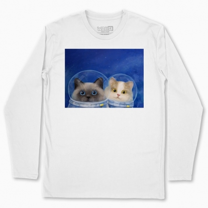 Men's long-sleeved t-shirt "Cosmic cats"