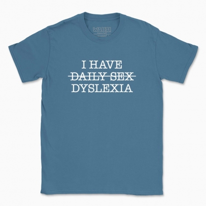 Men's t-shirt "Dyslexia"