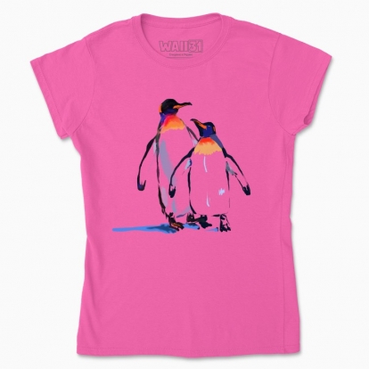 Women's t-shirt "Penguins in love"