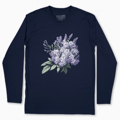 Men's long-sleeved t-shirt "Flowers / Lilac / Lilac bouquet"