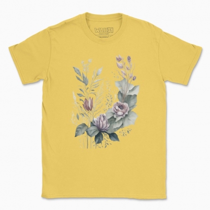 Men's t-shirt "A bouquet of watercolor flowers"