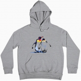 Women hoodie "Emperor penguins. A symbol of family and love"
