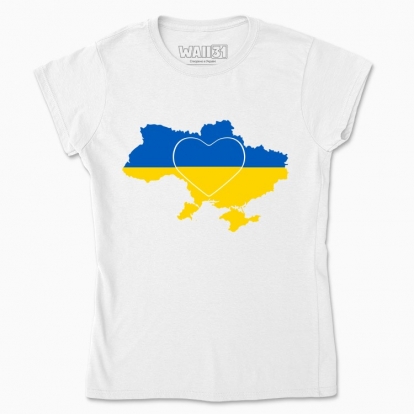 Футболка жіноча "Я люблю Україну"