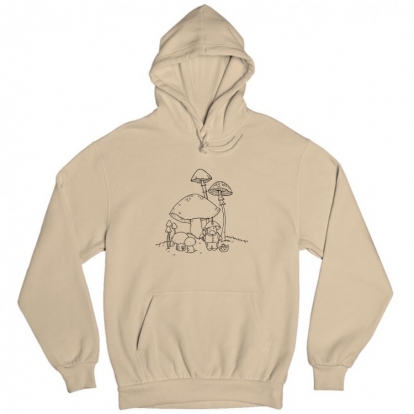 Man's hoodie "Unicorn Wizard-Mushroomer"