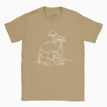 Men's t-shirt "Unicorn Wizard-Mushroomer White"