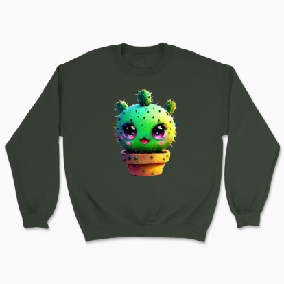 Unisex sweatshirt "cactus baby glitch"