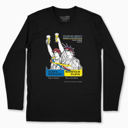 Men's long-sleeved t-shirt "Liberty and Mother"