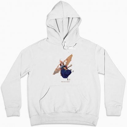 Women hoodie "The eagle does not catch flies"