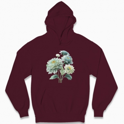 Man's hoodie "Luxurious bouquet of Chrysanthemums"