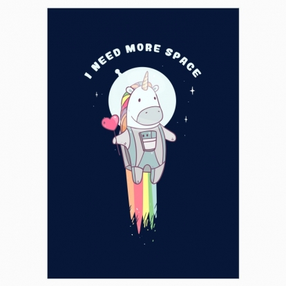 Poster "Unicorn astronaut"