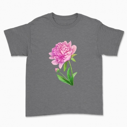 Children's t-shirt "Botany: peony"