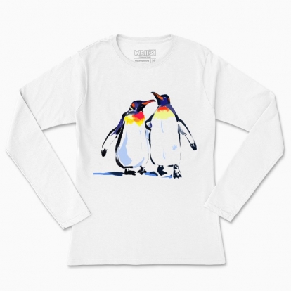 Women's long-sleeved t-shirt "Penguins"
