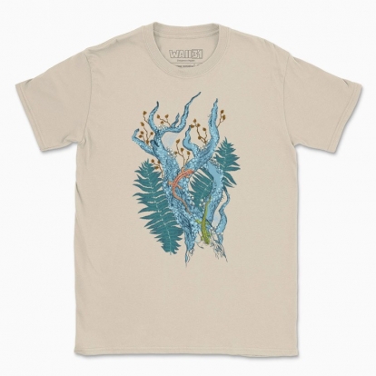 Men's t-shirt "Lizards in the forest thicket"