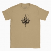 Men's t-shirt "Lotus,tatoo,line art,print"